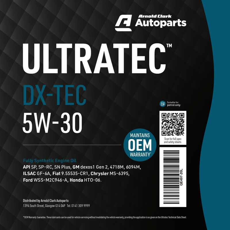 Ultratec DX-TEC 5W30 - 199 Litre Barrel Engine Oil