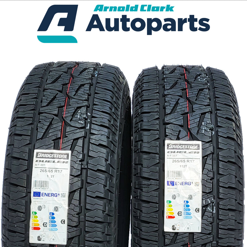Bridgestone 265 65 17 112T Dueler A/T 001 Tyres x2 Pair | Arnold