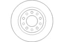 Disctech Brake Disc (Single) - Fits Alfa romeo, Mazda - ABD3229 - Rear Axle