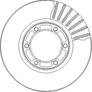 Disctech Brake Disc (Single) - Fits Alfa romeo, Bedford - ABD3409 - Front Axle