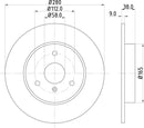 Mintex Brake Discs fits -Smart S280:3 MDC1423 (also fits other vehicles)