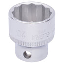 Elora 20mm BI-HEX Socket 3/8"Drive - 25961