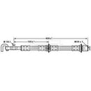 Borg & Beck Brake Hose  - BBH7253 fits Toyota MR2 (SW20) 92-00