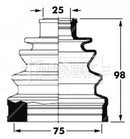 Borg & Beck Cv Joint Boot Kit  - BCB6031 fits Nissan 200SX S14