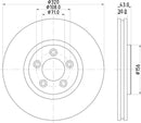 Mintex Brake Discs fits -Daimler Jaguar V231:4 MDC1803 (also fits other vehicles)