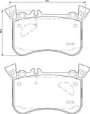Mintex Brake Pad Set fits -MercedesBenz MDB3407 (also fits other vehicles)