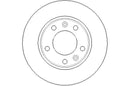 Disctech Brake Disc (Single) - Fits Citroën, Peugeot - ABD3199 - Rear Axle