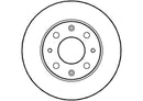 Disctech Brake Disc (Single) - Fits Acura, Mg - ABD2663 - Front Axle