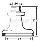 Borg & Beck Drive Shaft Bellow - BCB6223