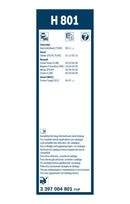 Bosch Rear Wiper Blade - 260mm - H801