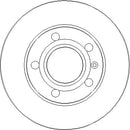 Disctech Brake Disc (Single) - Fits Audi - ABD2117 - Rear Axle