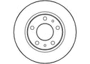 Disctech Brake Disc (Single) - Fits Iveco - ABD2736 - Front Axle