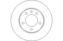 Disctech Brake Disc (Single) - Fits Nissan - ABD2178 - Rear Axle