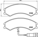 Mintex Brake Pad Set fits - MDB3744 (also fits other vehicles)
