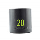 Carlyle Hand Tools 1/2in Drive 20mm 6 PT Stubby Impact Socket - CISST1220M