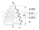 First Line Cv Joint Boot Kit  - FCB1007 fits Stretch CV Boot Kit