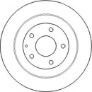 Disctech Brake Disc (Single) - Fits Mazda, Toyota - ABD3294 - Rear Axle