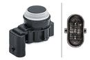 HELLA 6PX 358 141-371 Sensor, parking distance control - angled - 3-pin connector - Plugged