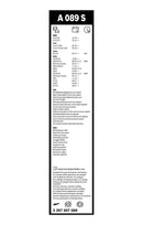 Bosch Aerotwin Front Wiper Blade Set - 650/500mm - A089S