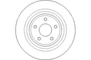 Disctech Brake Disc (Single) - Fits Ford - ABD3181 - Rear Axle