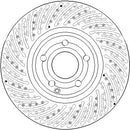 Disctech Brake Disc (Single) - Fits Mercedes-benz, Mg - ABD3809 - Front Axle