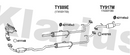 Klarius TY889E - Box With Centre Pipe  - Fits Toyota Yaris 1.5