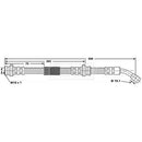 Borg & Beck Brake Hose  - BBH6587 fits Nissan Sunny,100NX,Primera