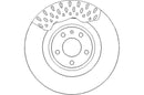 Disctech Brake Disc (Single) - Fits Audi - ABD3221 - Front Axle
