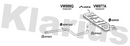 Klarius VW999Q - Centre Pipe  - Fits Volkswagen Scirocco 2.0TDi