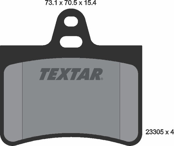 Citroën, Brake Pad Set - Textar 2330501