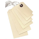 Lyreco String Tags with 9 Inch White String - 95 x 48mm - Box of 1000 - 704365