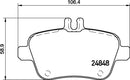 Mintex Brake Pad Set fits -Infiniti MercedesBenz MDB3206 (also fits other vehicles)