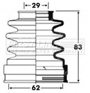 First Line CV Boot Kit  - FCB2897