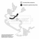Borg & Beck Turbo Hose  - BTH1422 fits VAG A6 2.0TDi 05-08