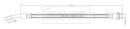 Borg & Beck Brake Hose - BBH8904