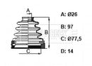Borg & Beck Cv Joint Boot Kit  - BCB6158 fits Ford Galaxy, Mondeo, S-Max