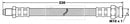 Borg & Beck Brake Hose  - BBH7502 fits Mitsubishi Lancer,Outlander I