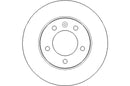 Disctech Brake Disc (Single) - Fits Nissan - ABD2178 - Rear Axle