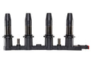 HELLA 5DA 193 175-441 Ignition Coil - 12V - 4-pin connector - Bolted