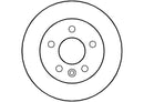 Disctech Brake Disc (Single) - Fits Ford, Vw - ABD3482 - Front Axle
