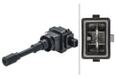 HELLA 5DA 358 168-471 Ignition Coil - 12V - 2-pin connector - Bayonet