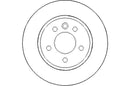 Disctech Brake Disc (Single) - Fits Nissan, Vw - ABD3115 - Front Axle