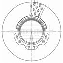 Borg & Beck Brake Disc - BBD32601