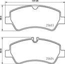 Mintex Brake Pad Set fits -Ford MDB3912 (also fits other vehicles)