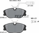 Textar Brake Pad Set - 2316803
