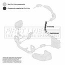 First Line Turbo Hose  - FTH1145 fits VAG A4 1.9D, 2.0D 07-
