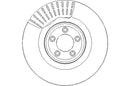 Disctech Brake Disc (Single) - Fits Bmw, Jaguar - ABD2241 - Front Axle