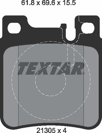 Textar Brake Pad Set - 2130501