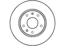 Disctech Brake Disc (Single) - Fits Ford, Land rover - ABD2764 - Front Axle