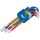 Draper Expert L Colour Ball HEX Key Set 9PC - 66132